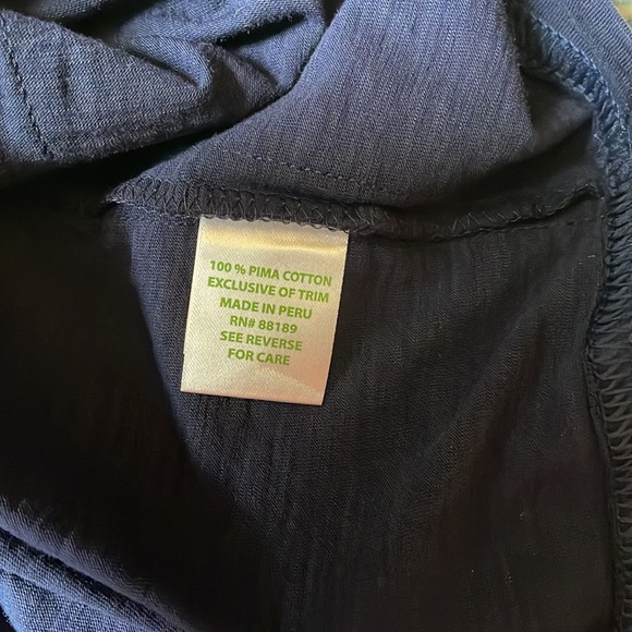 LILY PULITZER Navy Cotton Tunic - Picture 6 of 8